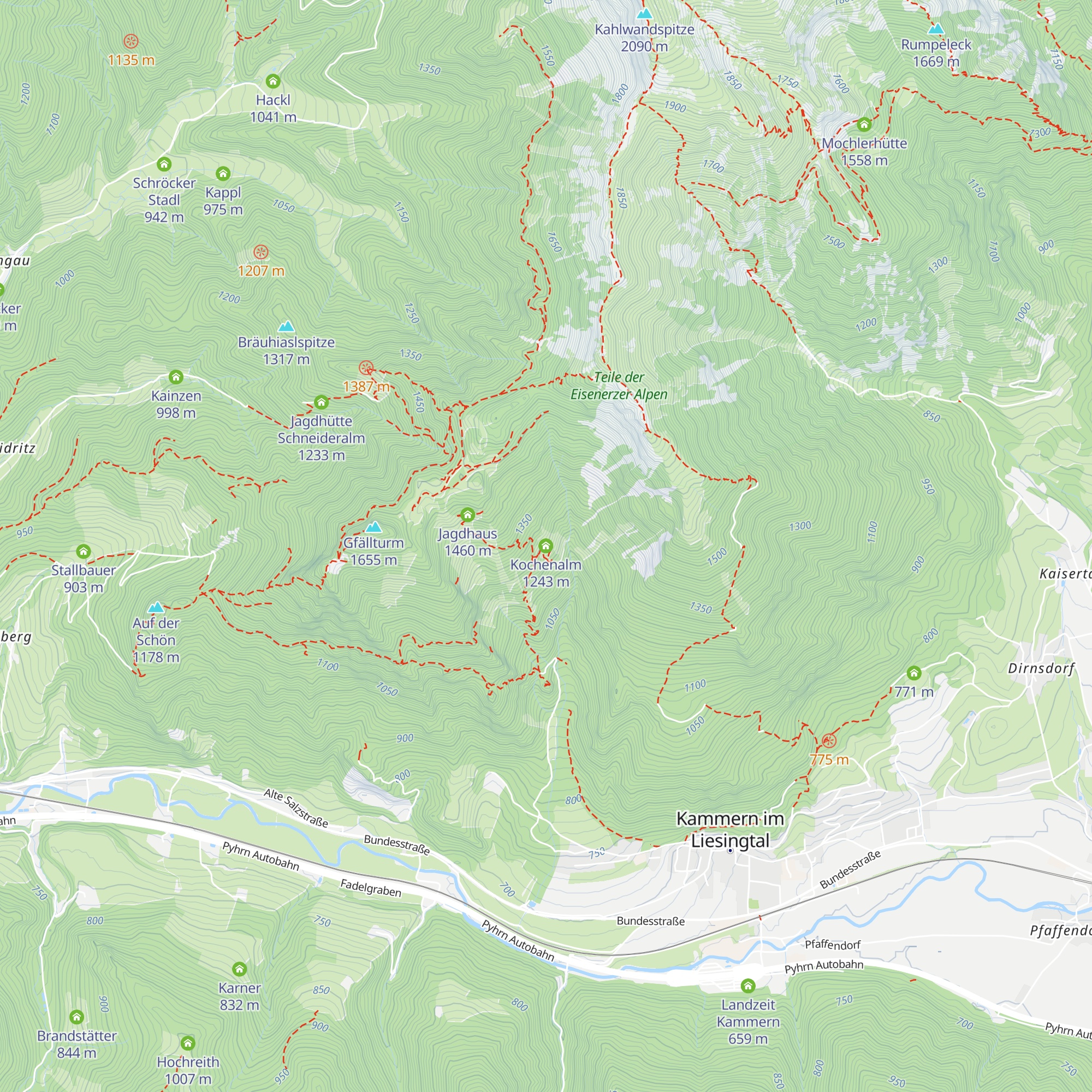 Kochenalm map