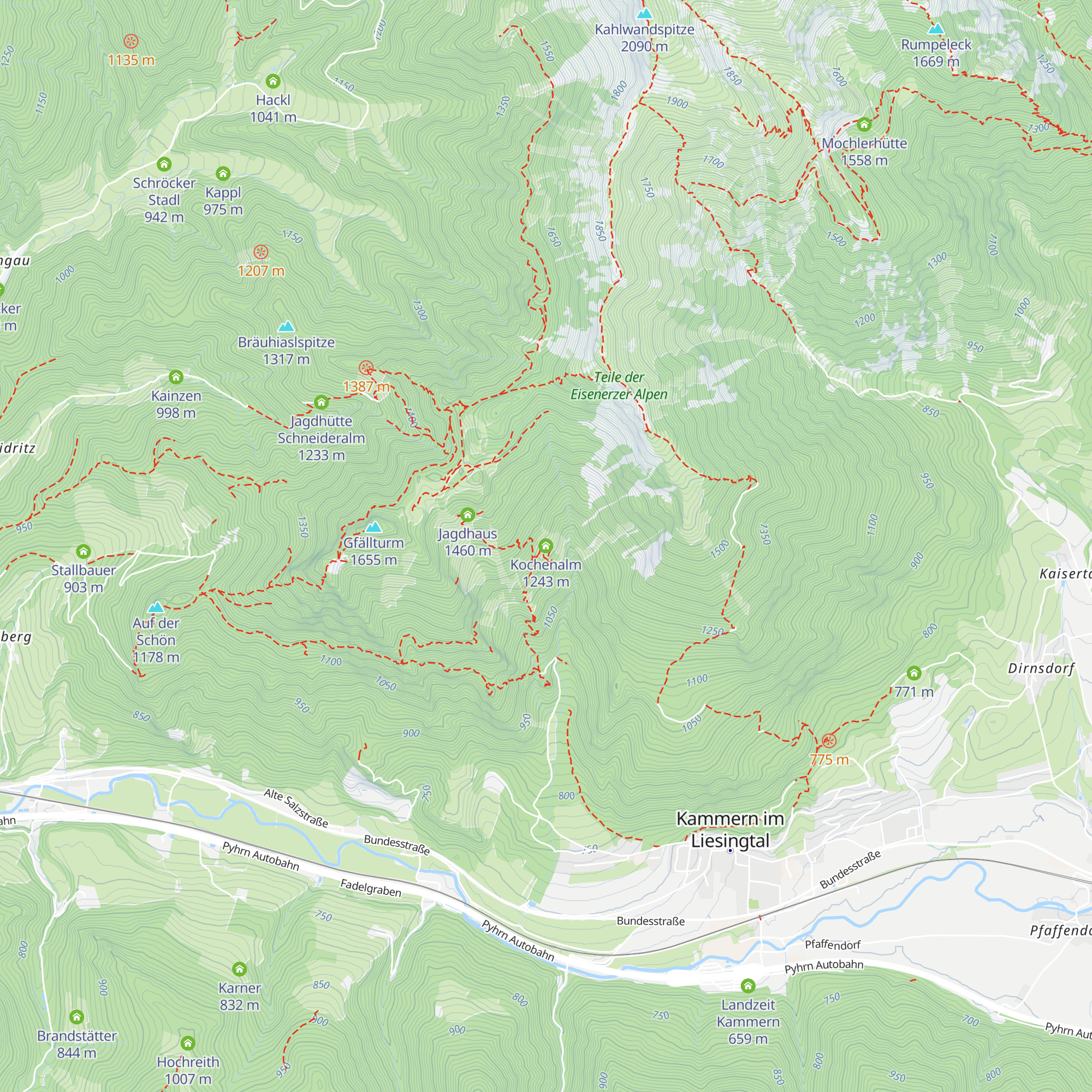Kochenalm map