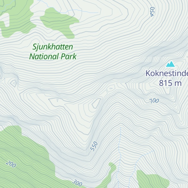 Map of Ellevetindan