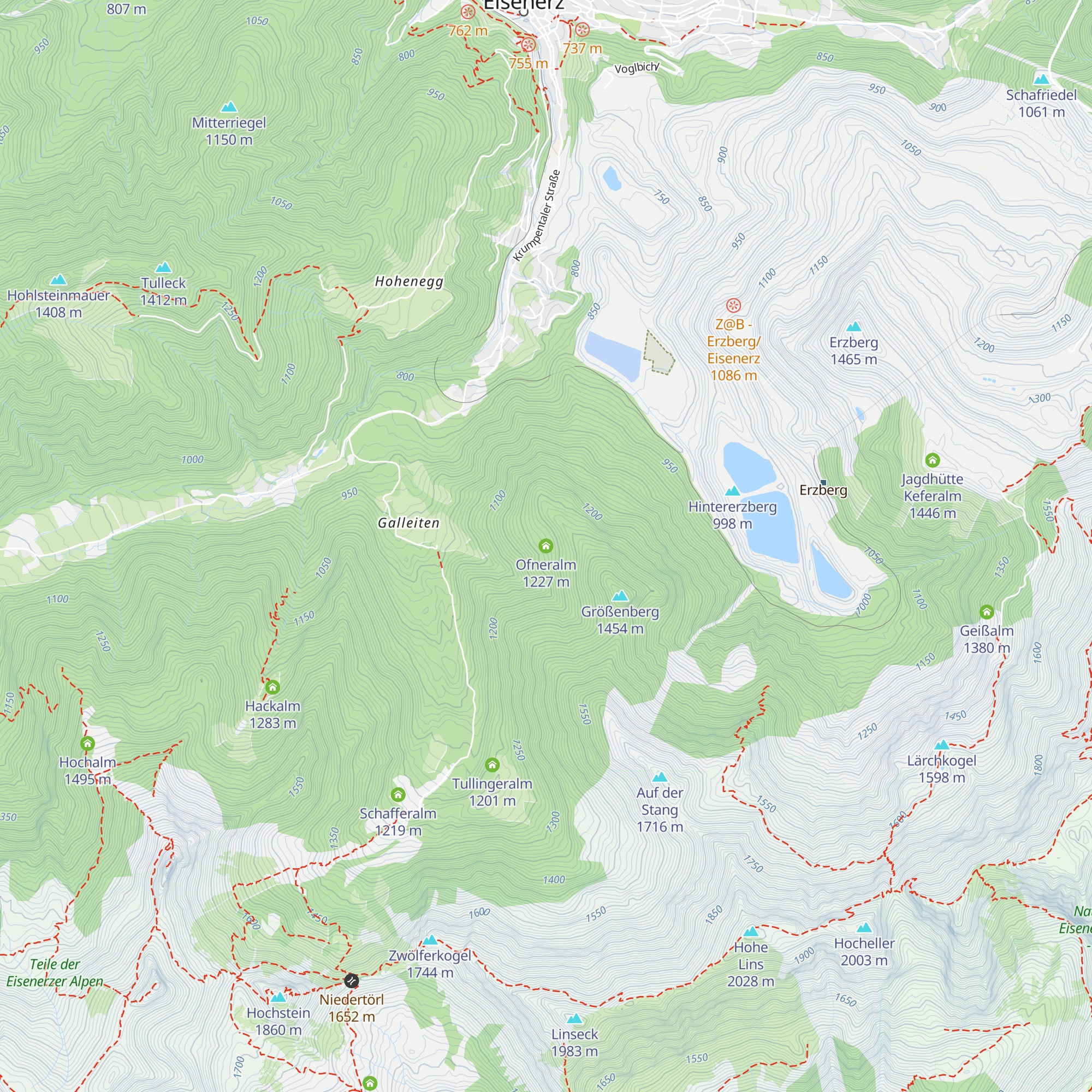 Ofneralm map