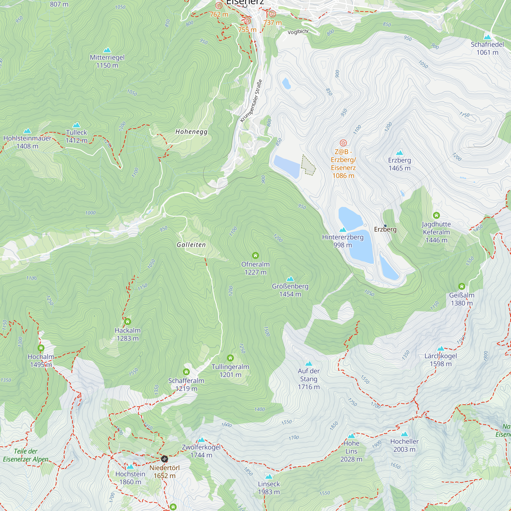 Ofneralm map
