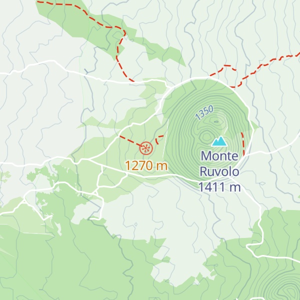 Map of Rifugio Monte Ruvolo