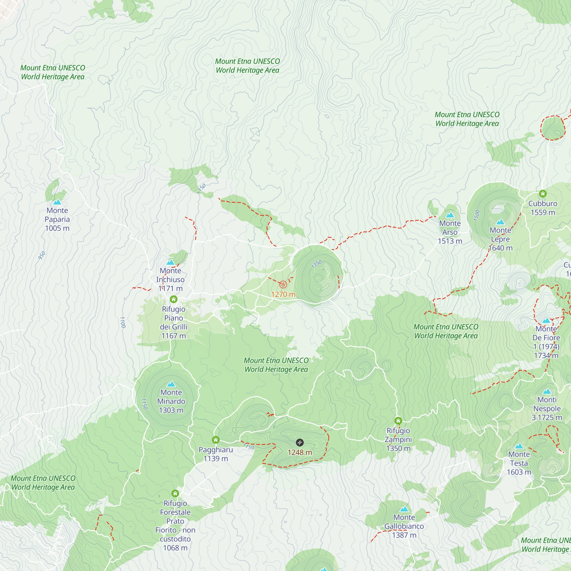 Rifugio Monte Ruvolo map