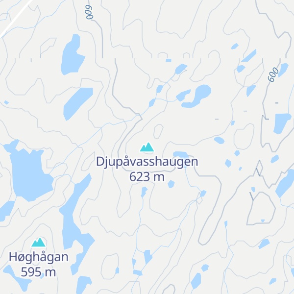 Map of Djupåvasshaugen