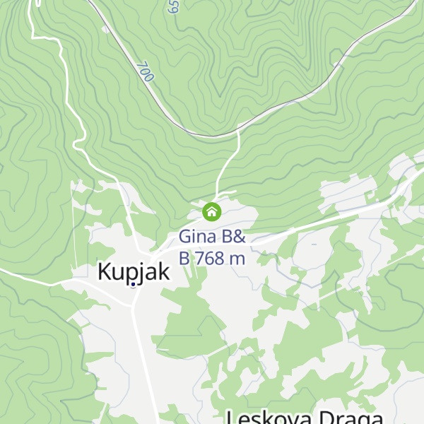 Map of Gina B&B