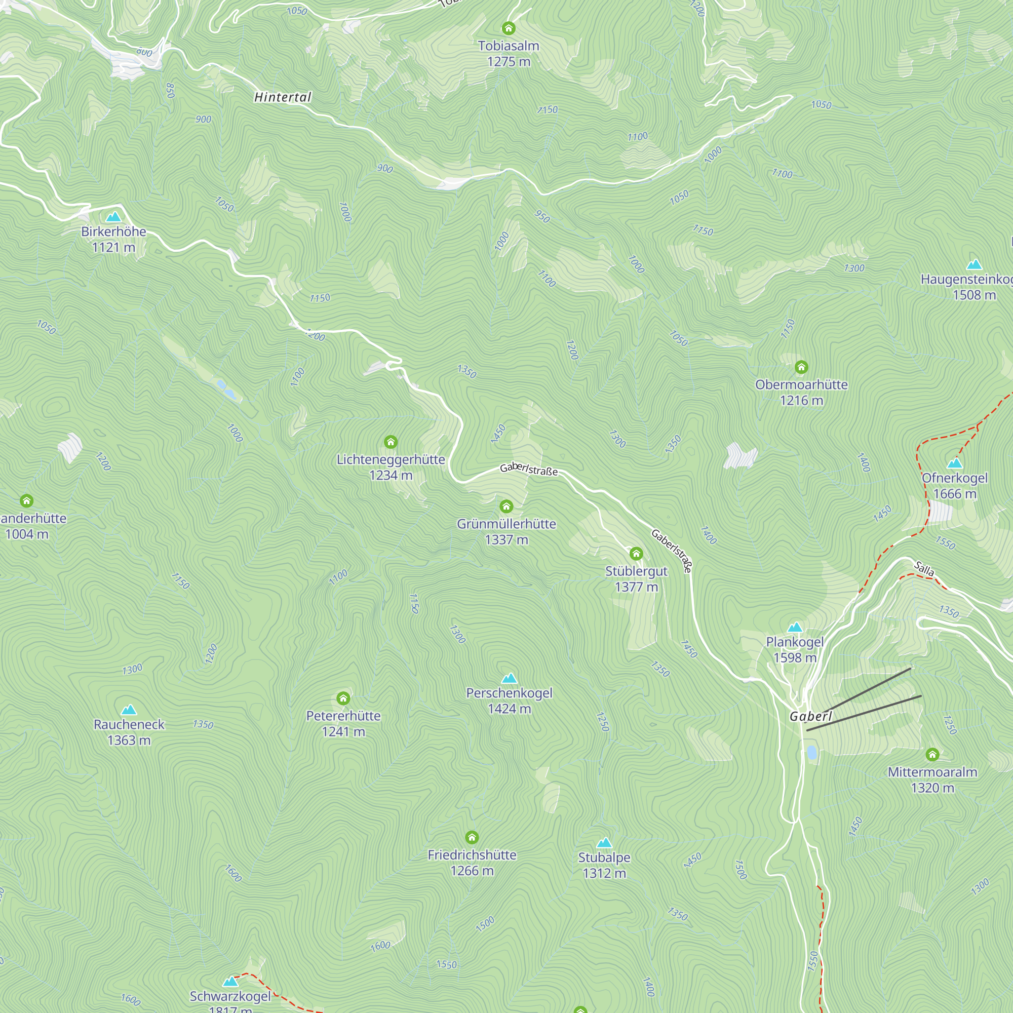 Grünmüllerhütte map