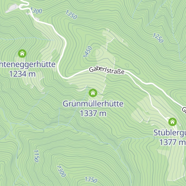 Map of Grünmüllerhütte