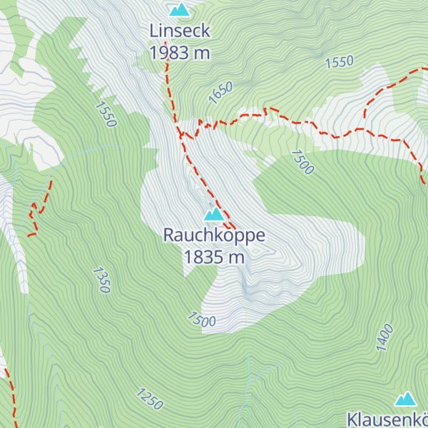 Map of Rauchkoppe