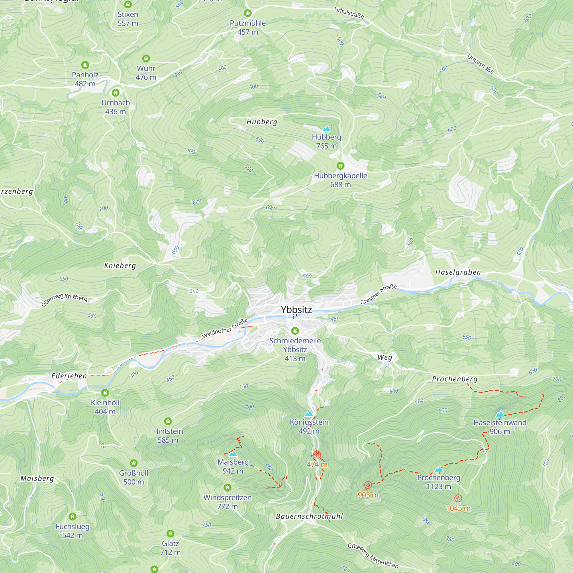 Bauhütte map
