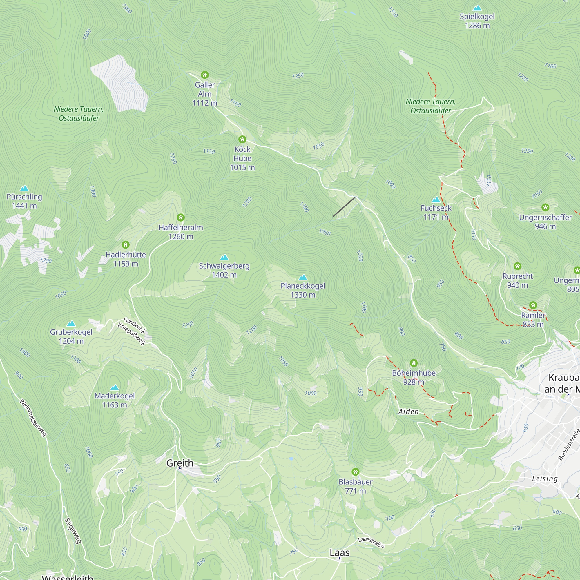 Moseralm map