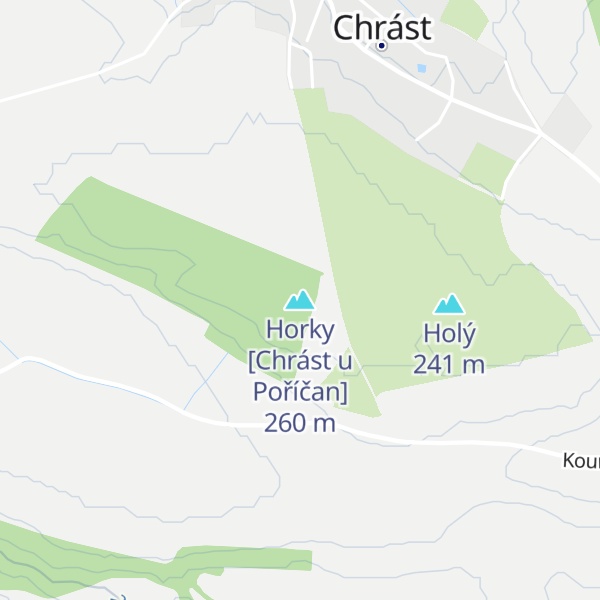 Map of Horky [Chrást u Poříčan]