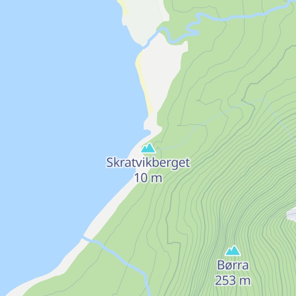 Map of Skratvikberget