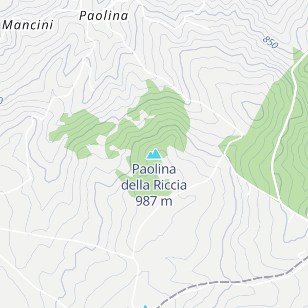 Map of Paolina della Riccia