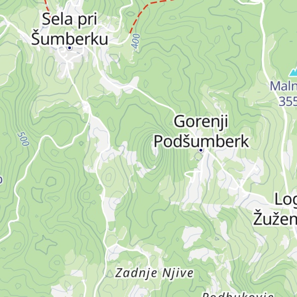 Map of Šumberk