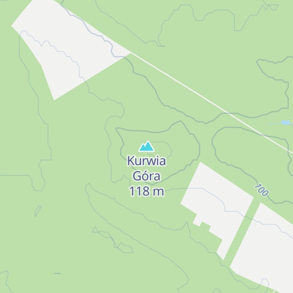 Map of Kurwia Góra