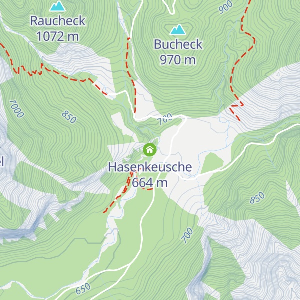 Map of Hasenkeusche