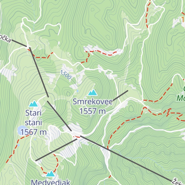 Map of Smrekovec