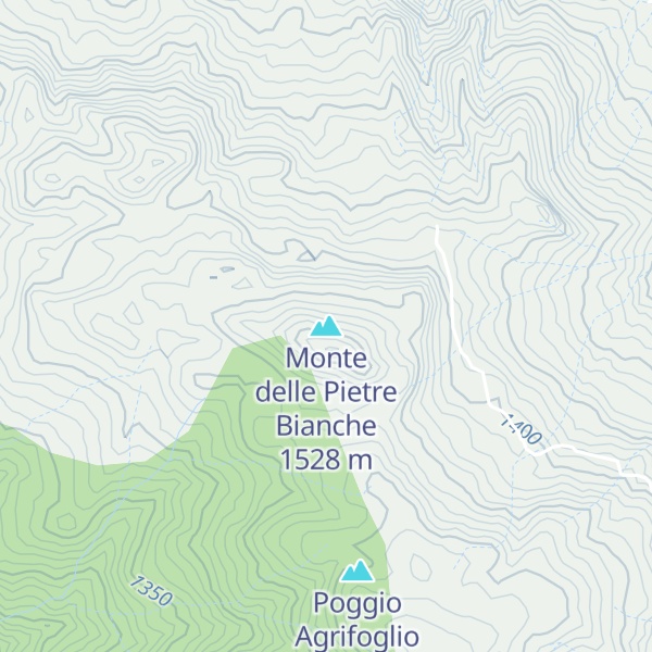 Map of Monte delle Pietre Bianche