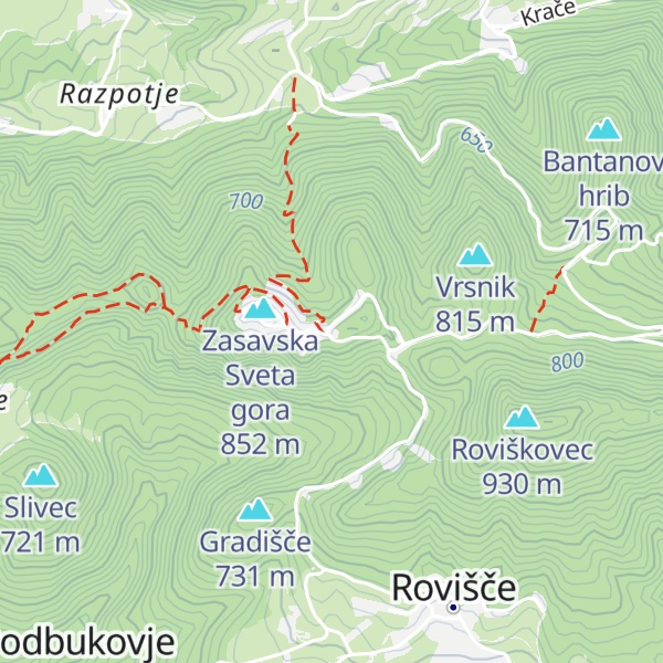 Map of Planinski dom na Zasavski Sveti gori