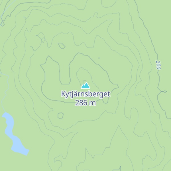 Map of Kytjärnsberget