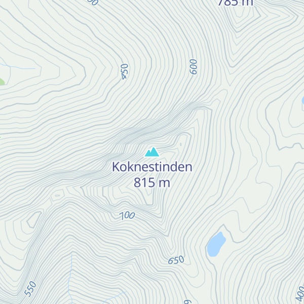 Map of Koknestinden