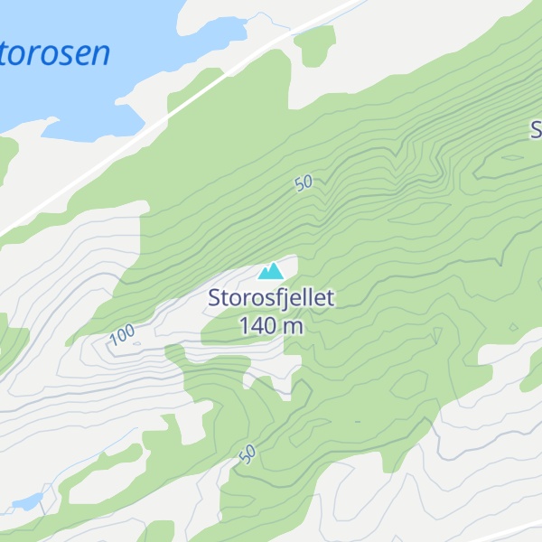 Map of Storosfjellet