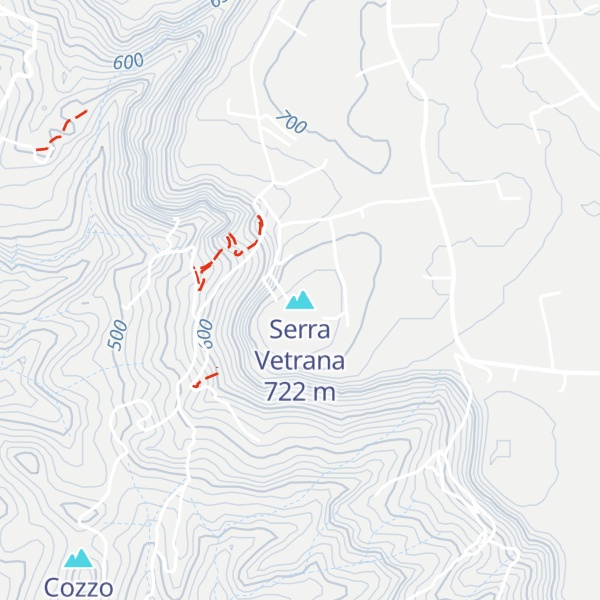 Map of Serra Vetrana