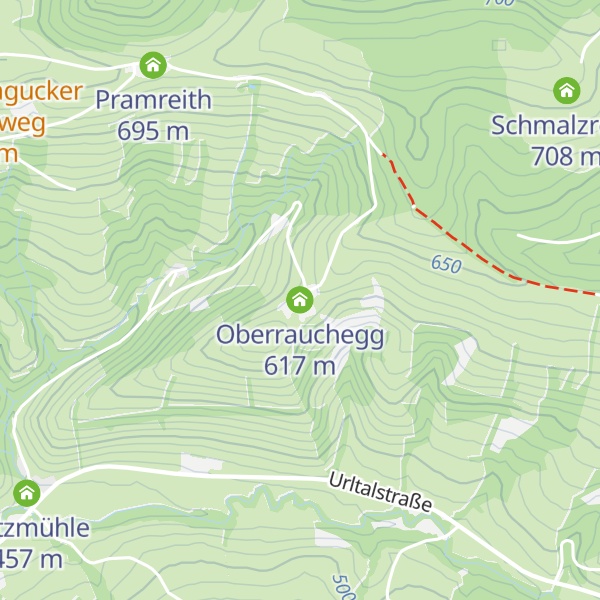 Map of Oberrauchegg