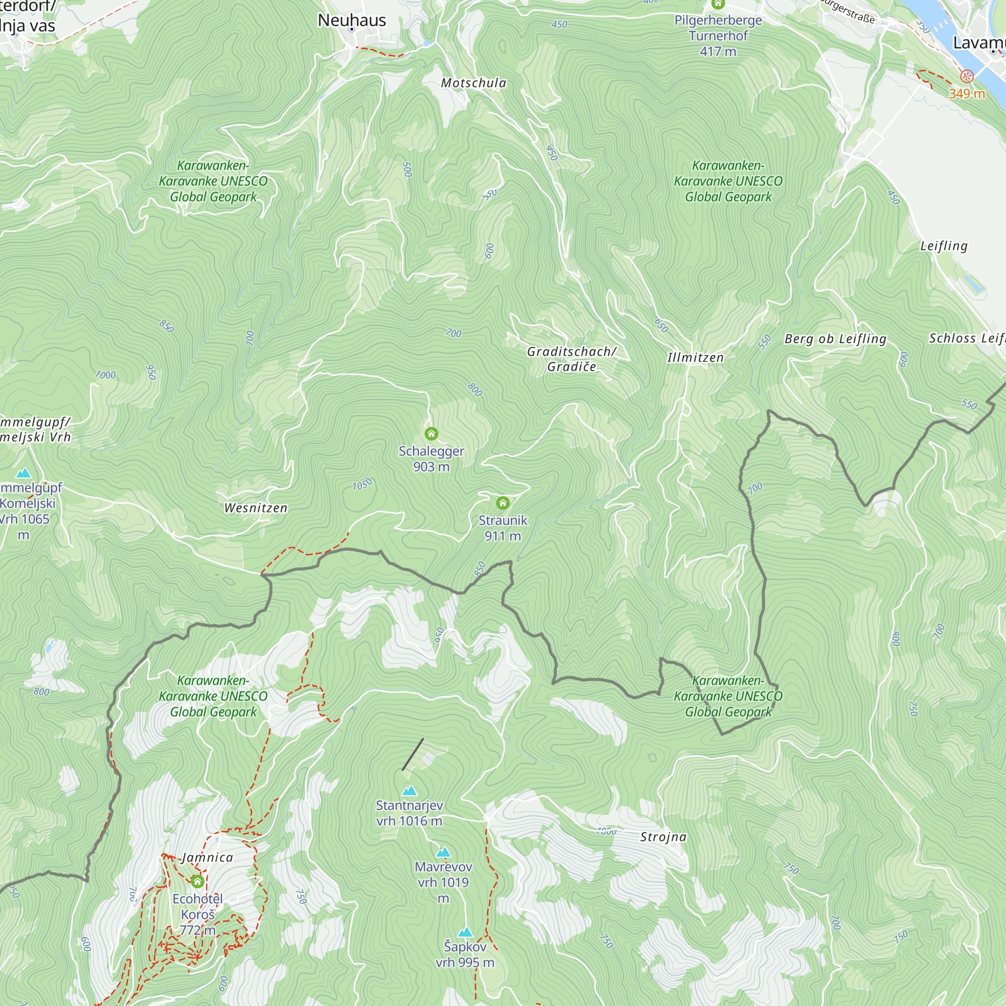 Straunik map