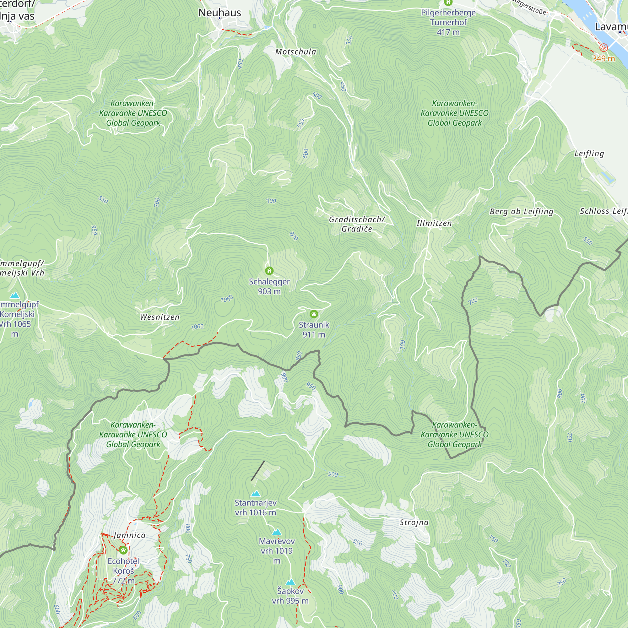 Straunik map