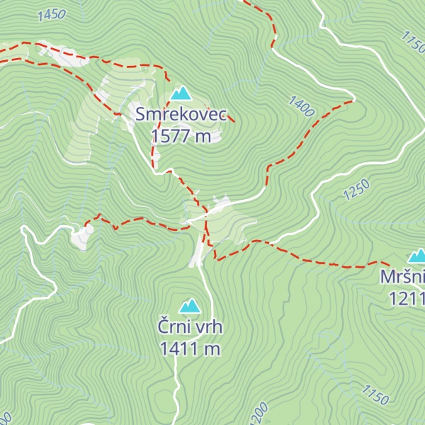 Map of Dom na Smrekovcu