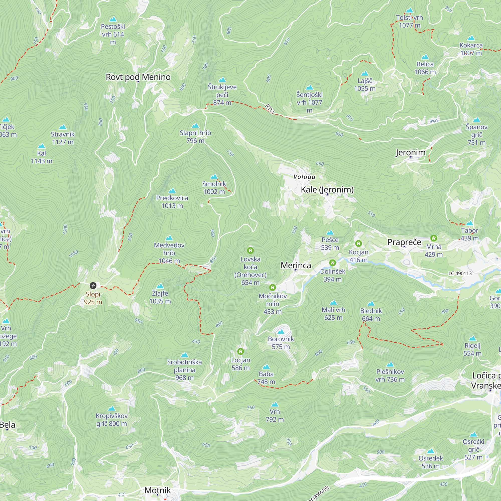Lovska koča (Orehovec) map