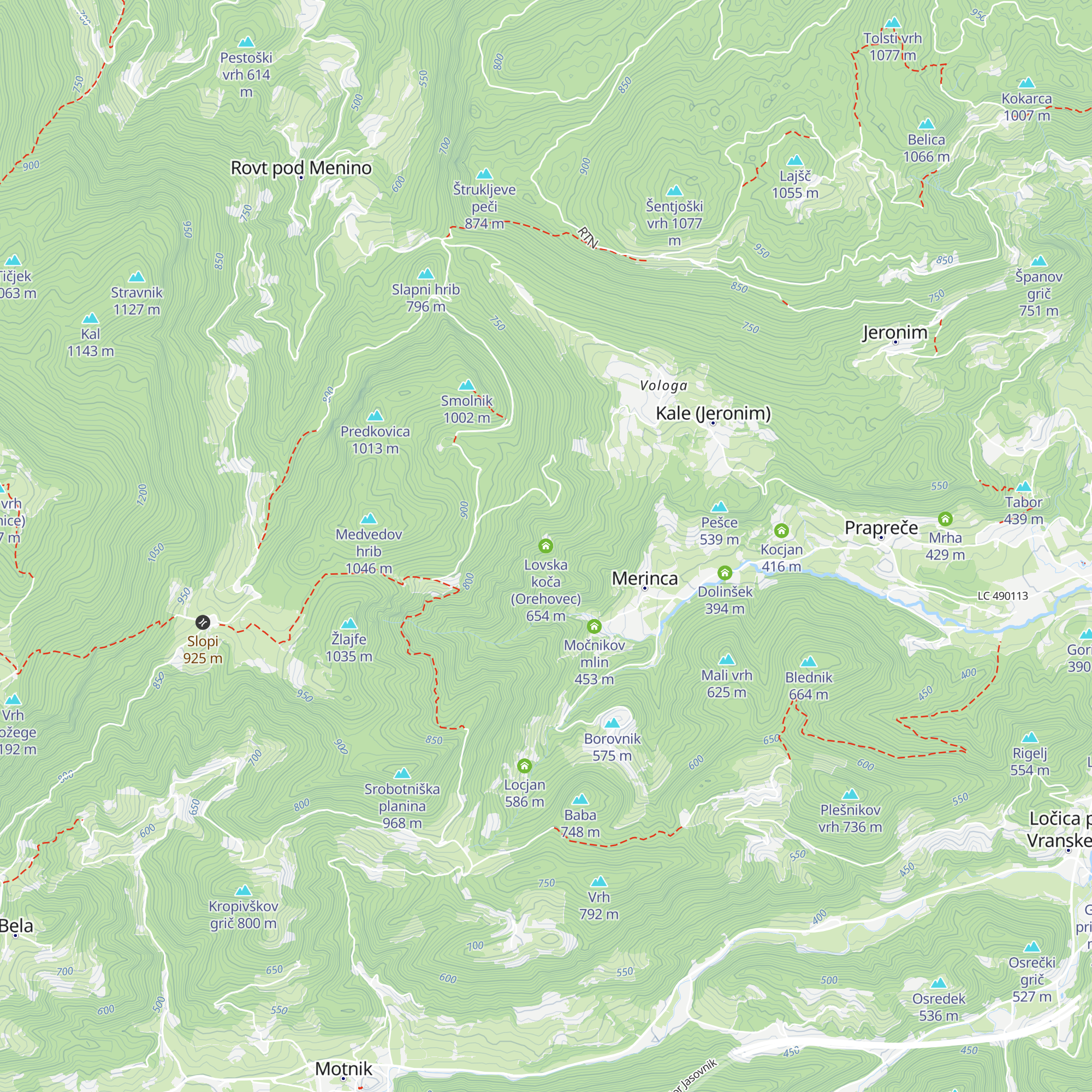 Lovska koča (Orehovec) map