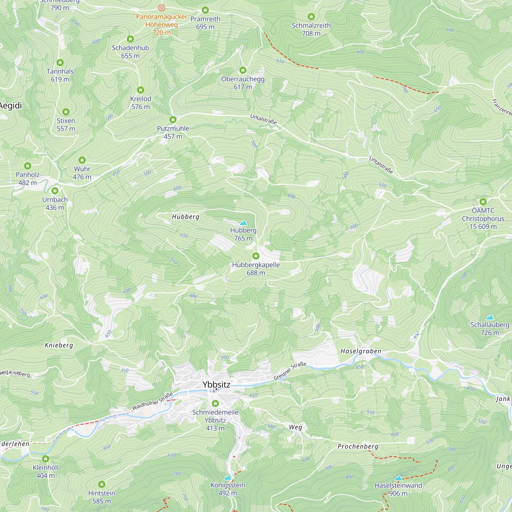 Hubbergkapelle map