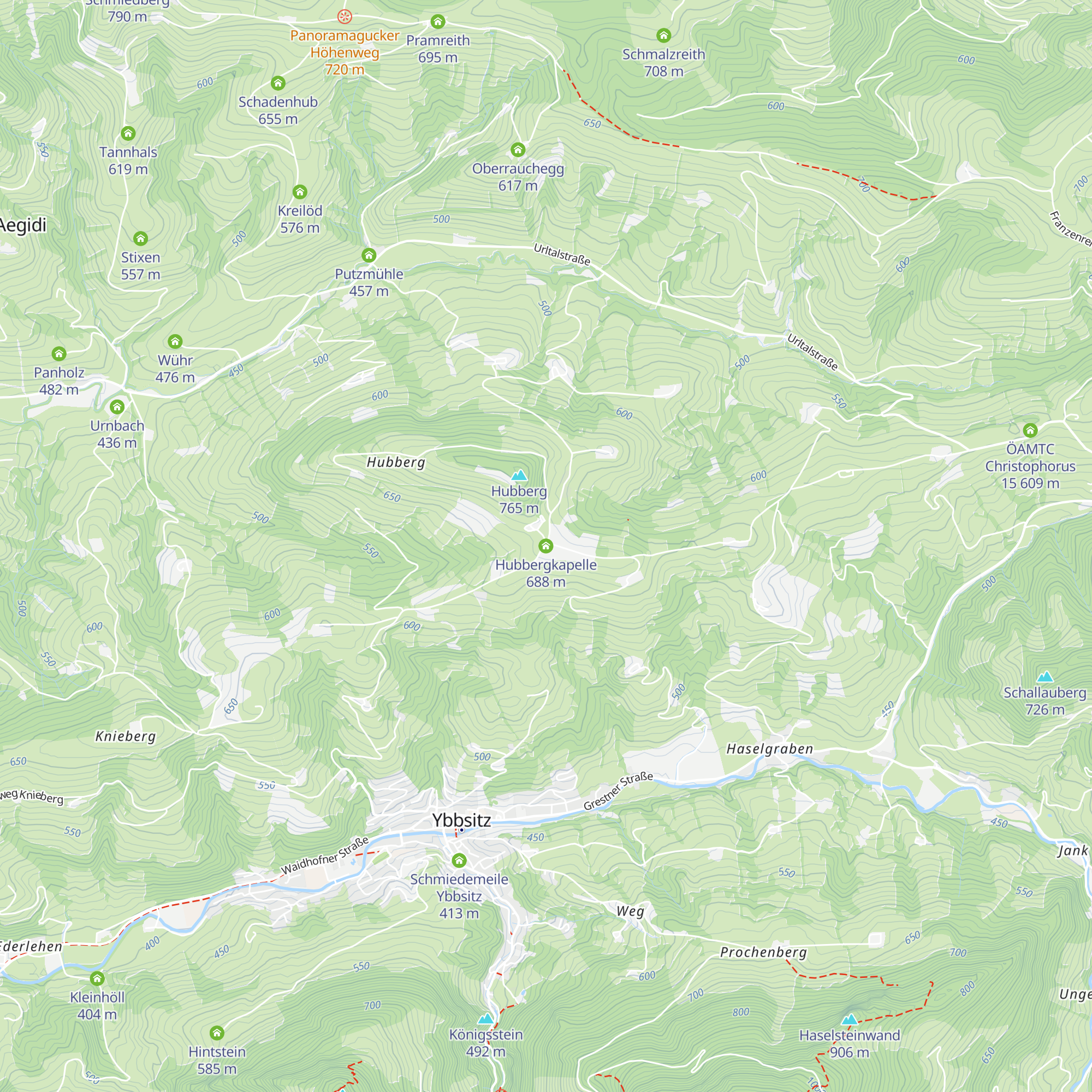 Hubbergkapelle map