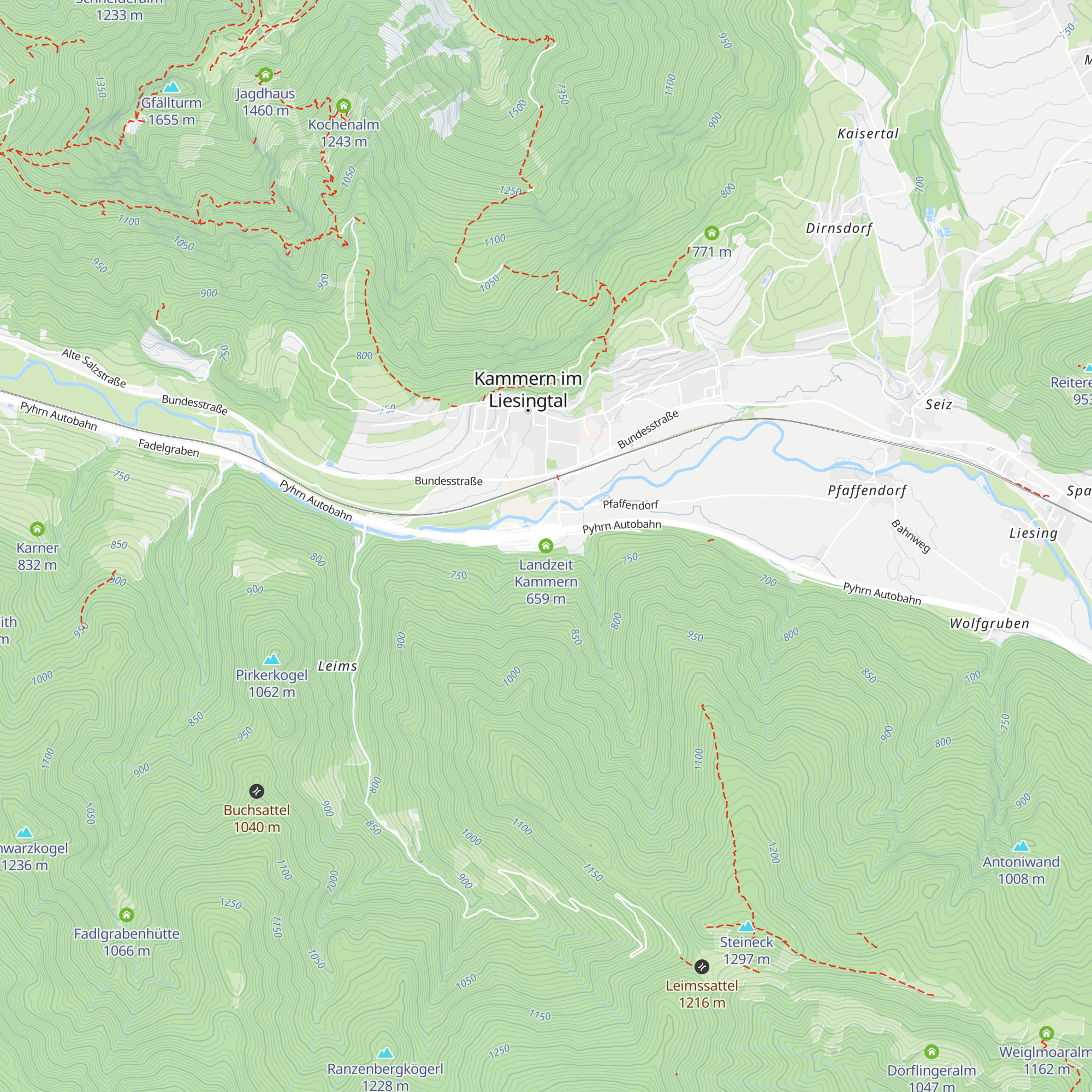 Landzeit Kammern map