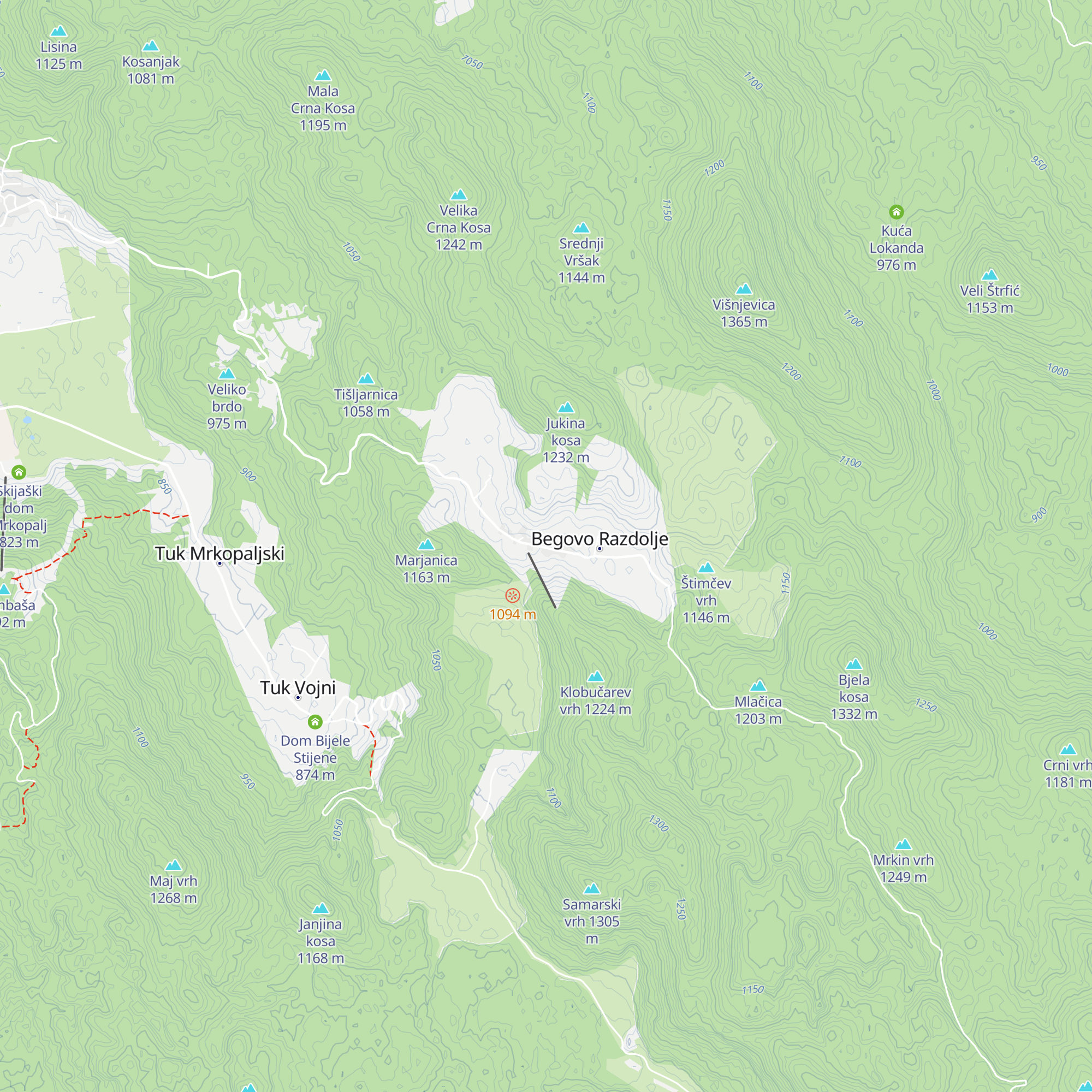Kuća Mance map