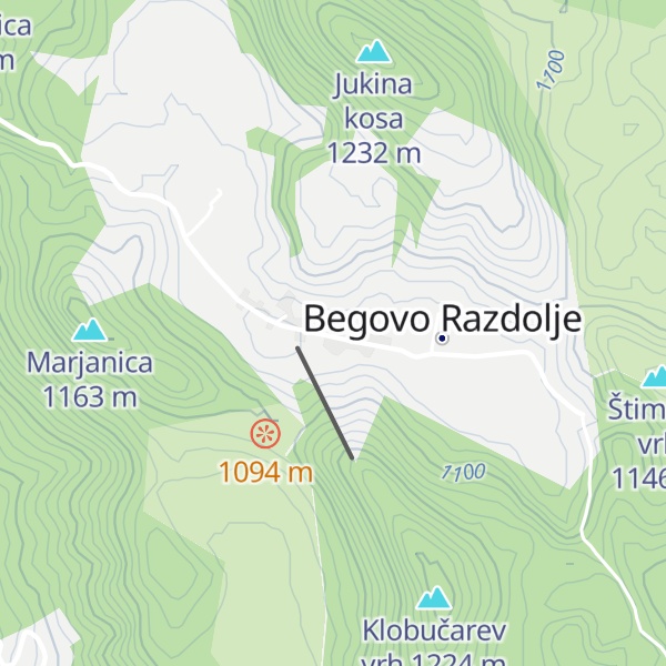 Map of Kuća Mance