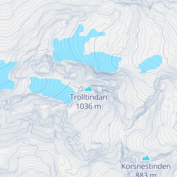 Map of Trolltindan