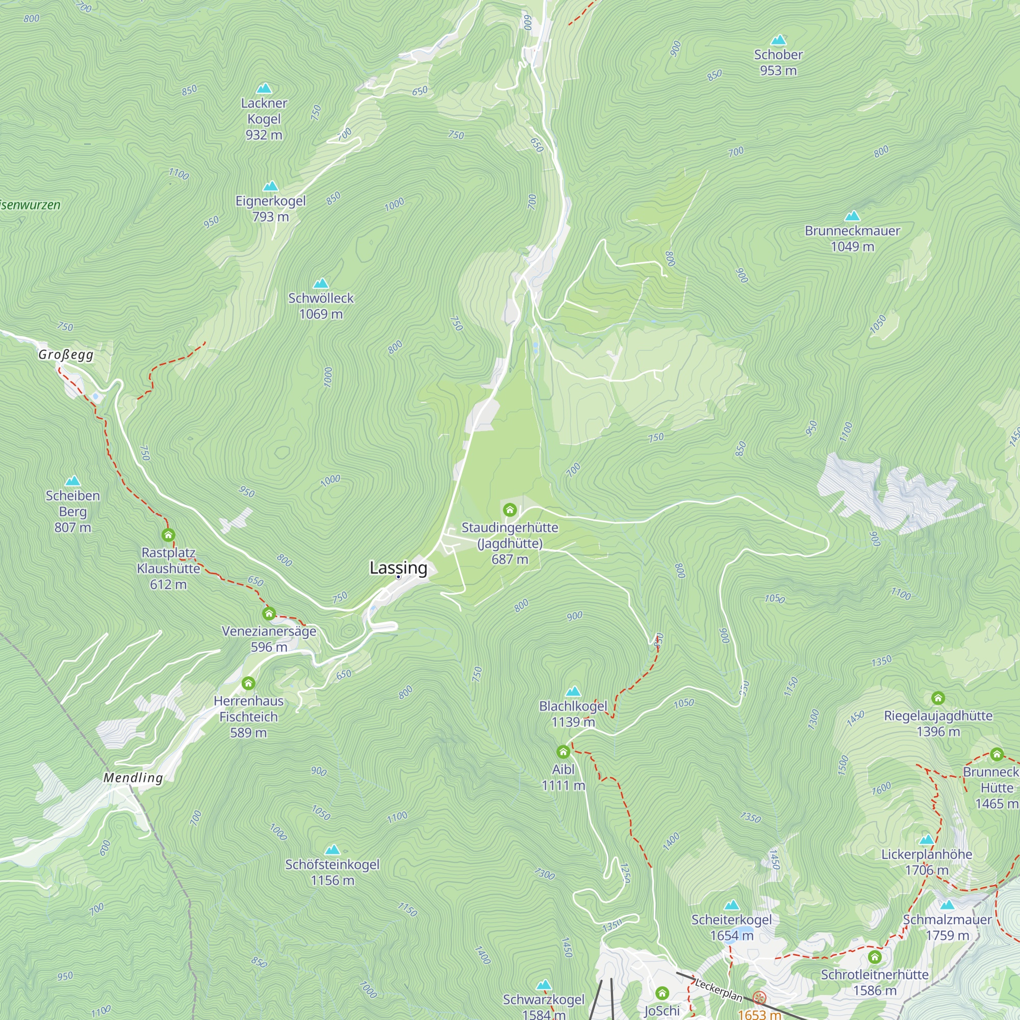 Staudingerhütte (Jagdhütte) map
