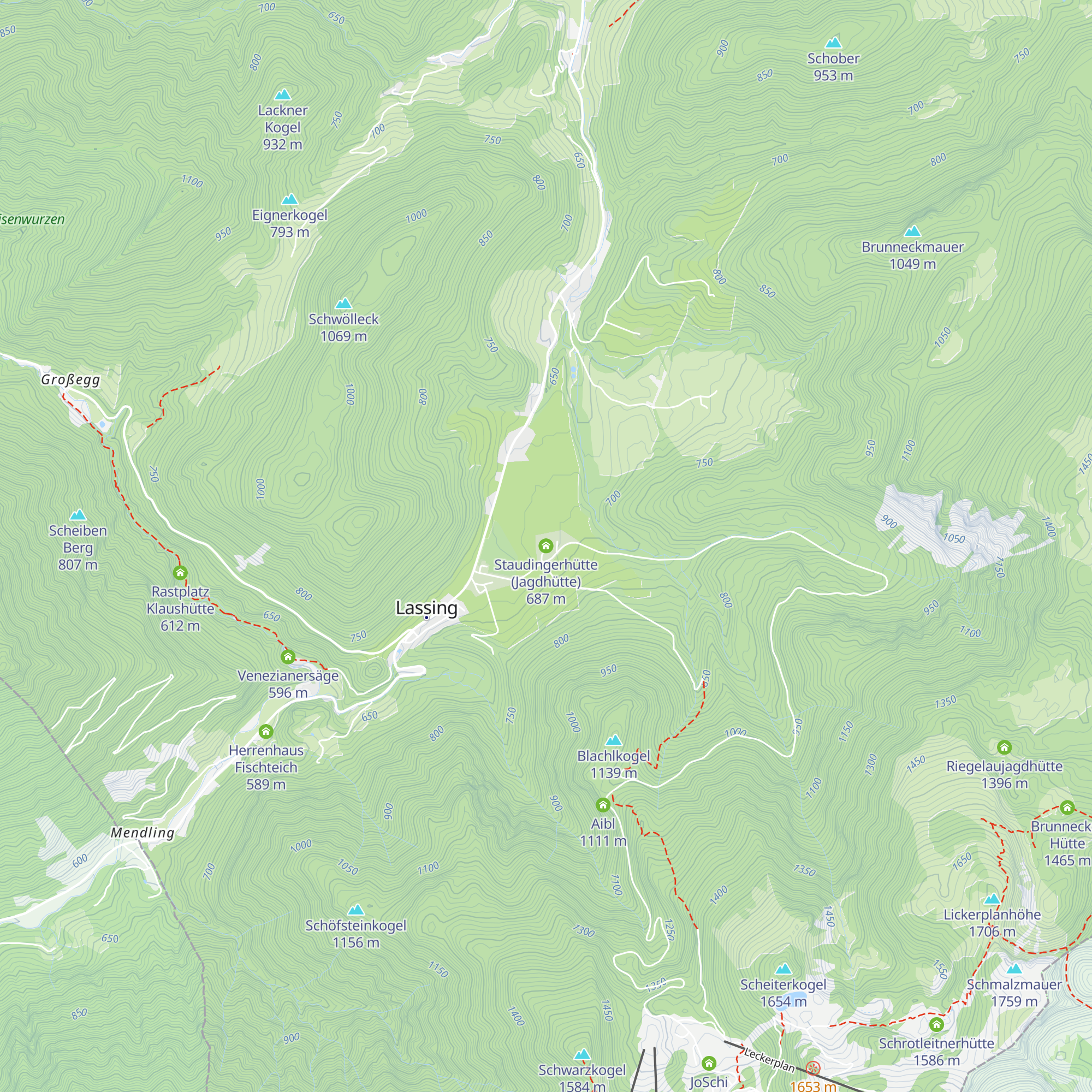 Staudingerhütte (Jagdhütte) map
