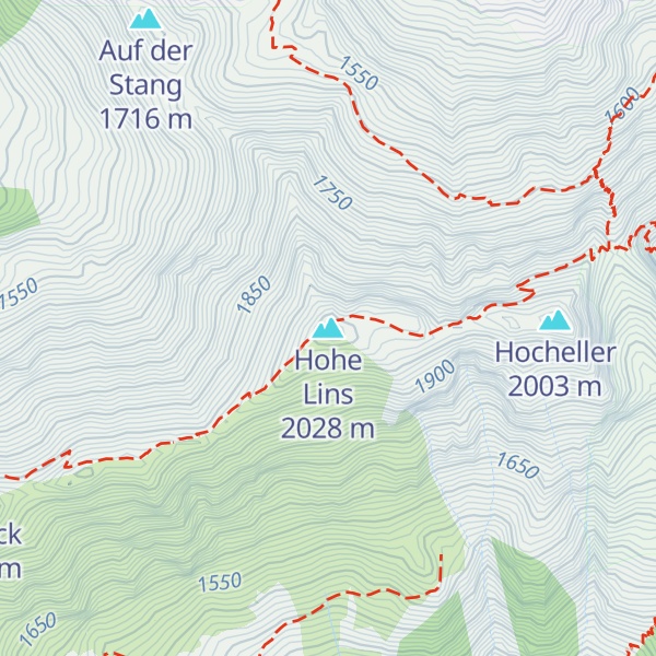 Map of Hohe Lins