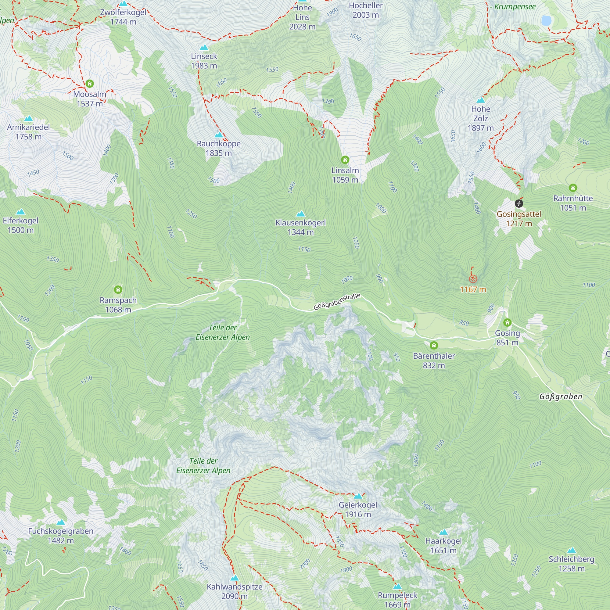 Löscherhube map
