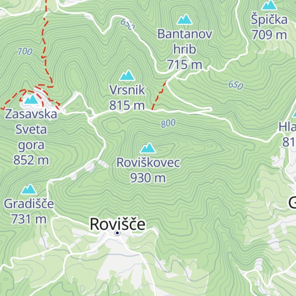 Map of Roviškovec