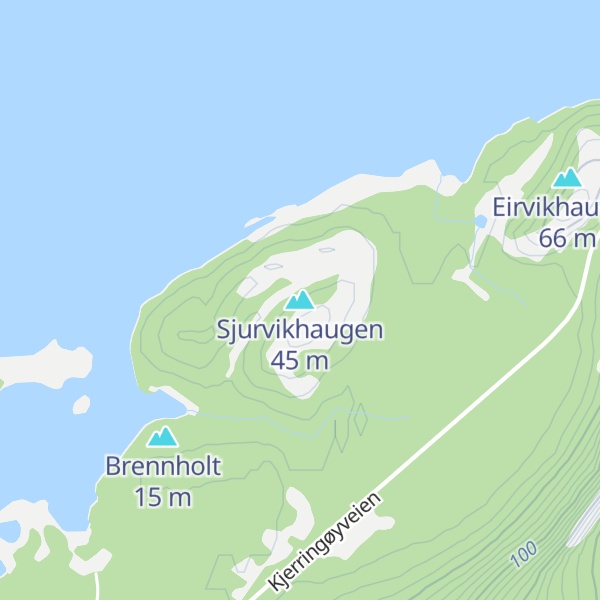 Map of Sjurvikhaugen