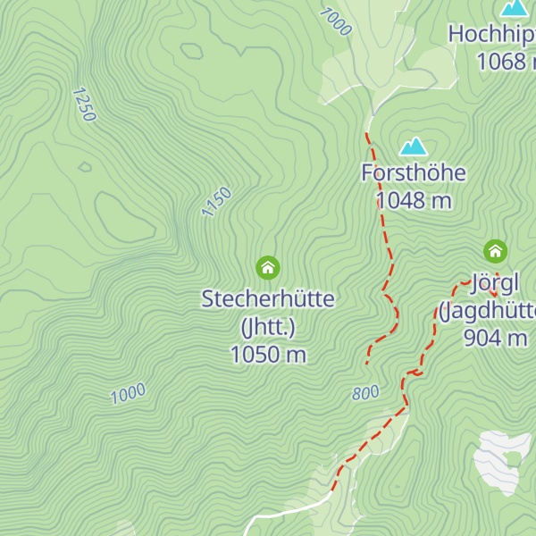 Map of Stecherhütte (Jhtt.)