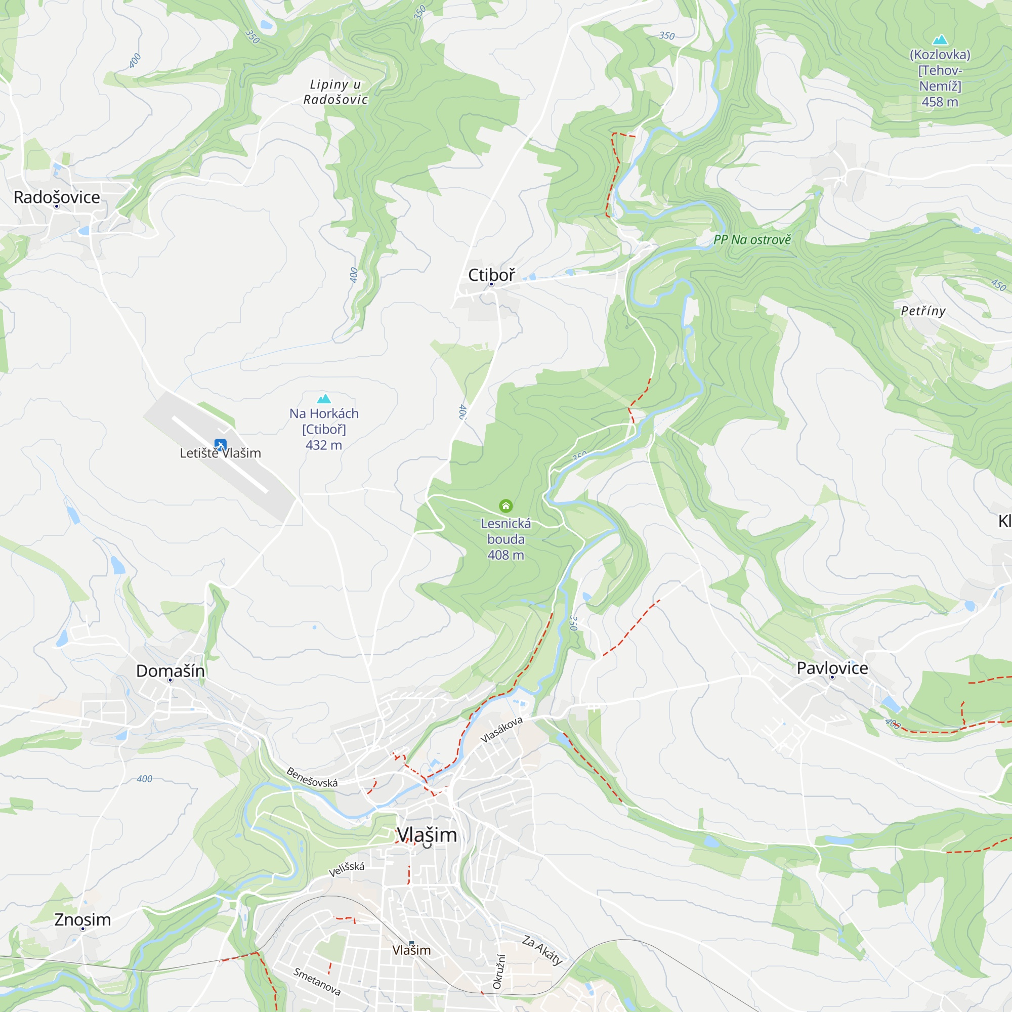 Lesnická bouda map