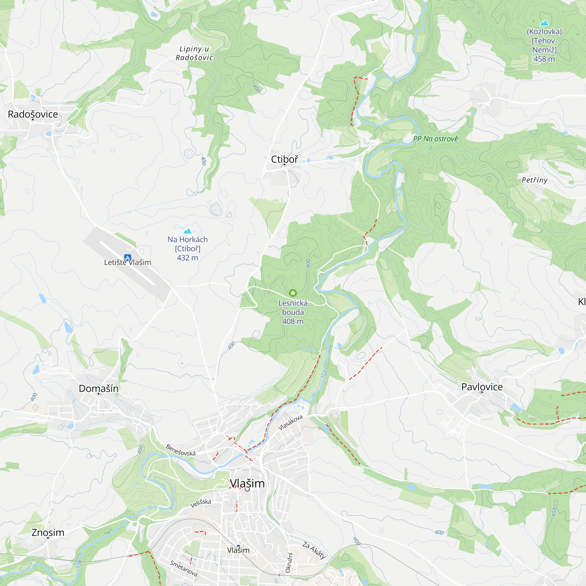 Lesnická bouda map