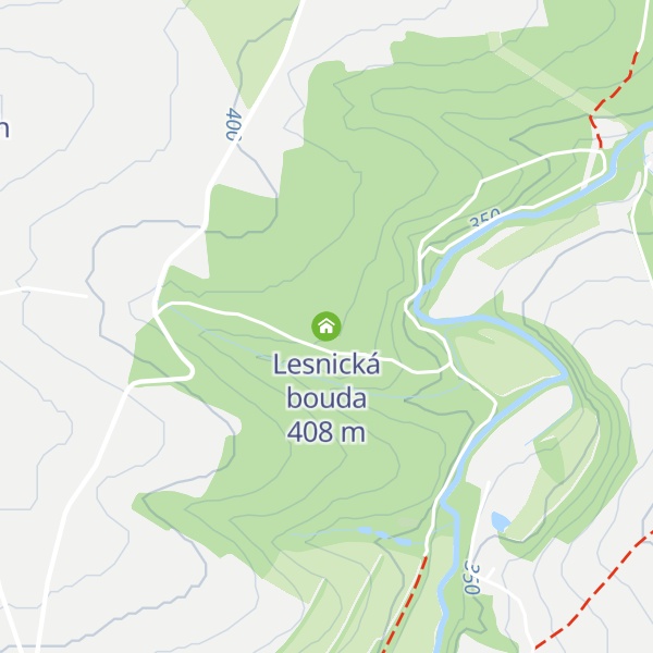 Map of Lesnická bouda
