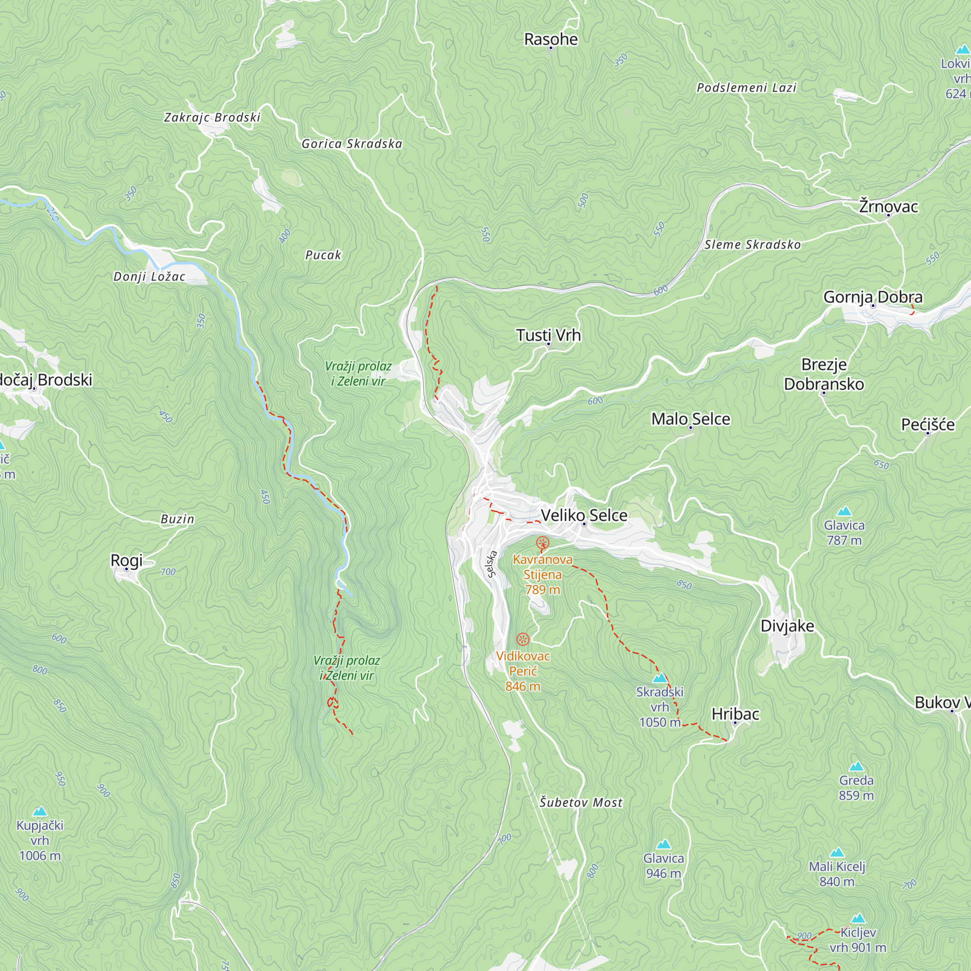 Turistička zajednica Općine Skrad map